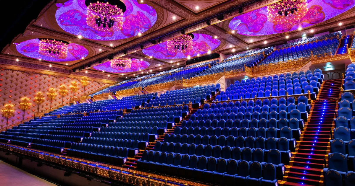 seating area in carnival magic